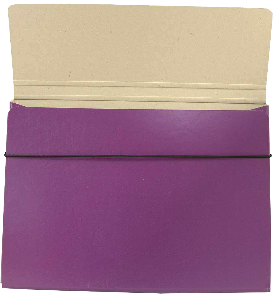 Purple 9 1/4 x 12 1/2 x 1/2 Thin Elastic Portfolios