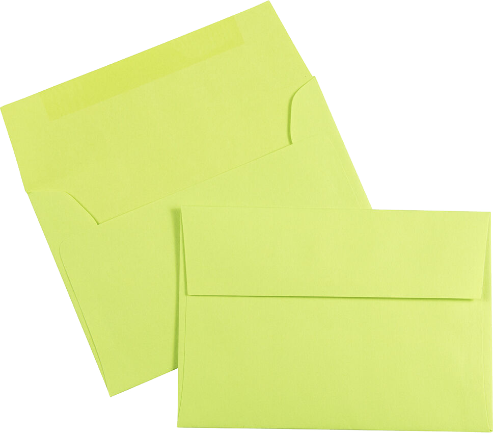 Wasabi Lime Green 24lb A1 Invitation Envelopes (3 5/8 x 5 1/8)