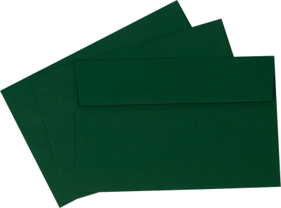 Dark Green 28lb A9 Invitation Envelopes (5 3/4 x 8 3/4)