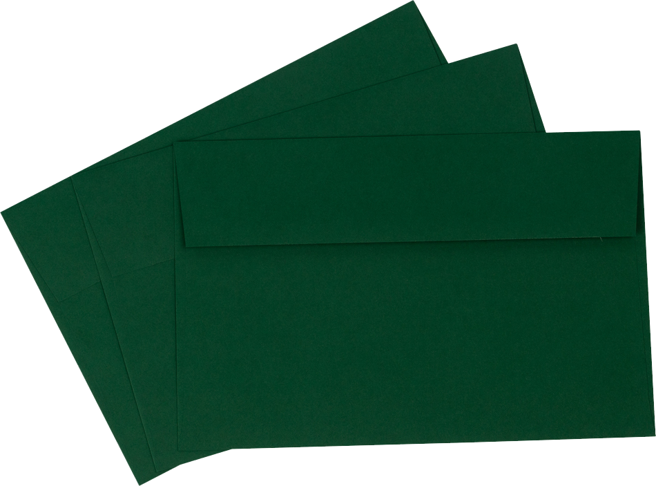 Dark Green 28lb A9 Invitation Envelopes (5 3/4 x 8 3/4)