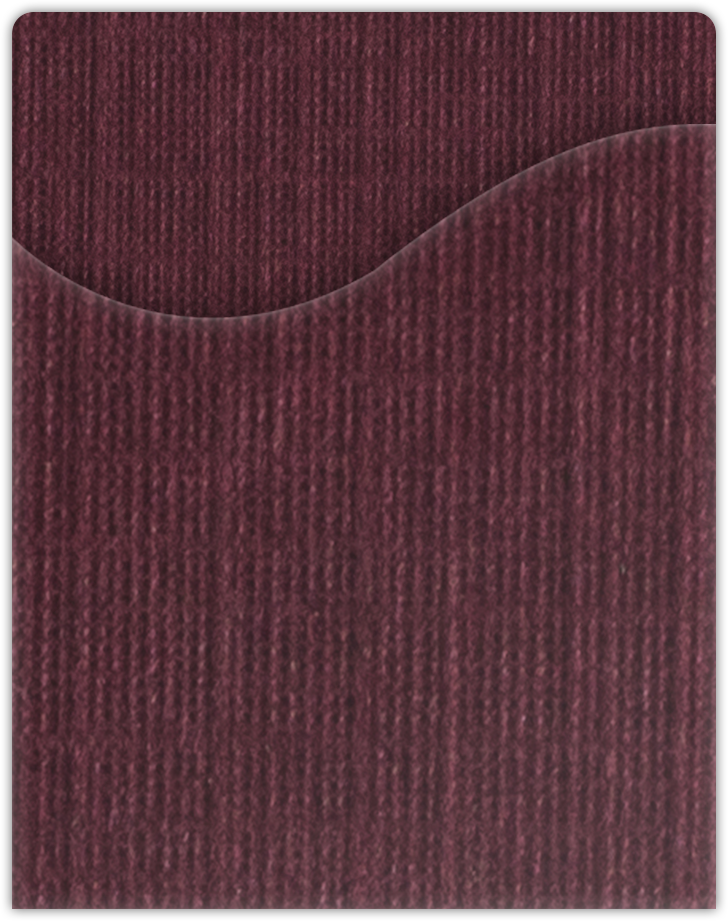 Burgundy Linen 9 x 11 1/2 Pocket Pages with Wavy Pocket