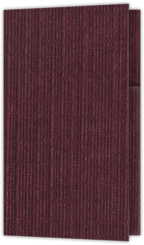 Burgundy Linen 100lb 2 3/4 x 4 1/2 One Curved Pocket Key Card Holders with 3 Inch Pocket