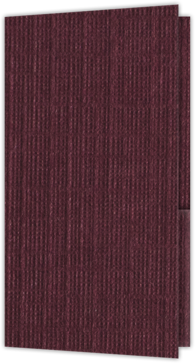 Burgundy Linen 100lb 3 3/8 x 6 One Pocket Key Card Holders with 2 1/2 Inch Pocket
