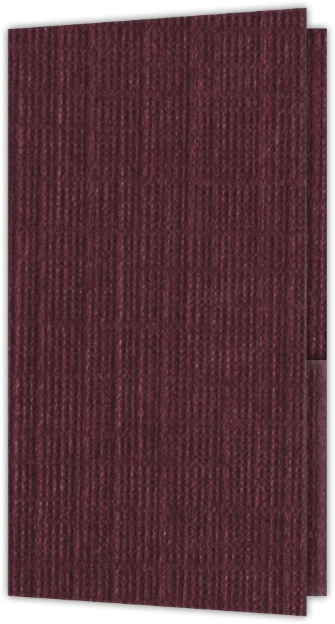 Burgundy Linen 100lb 3 3/8 x 6 One Pocket Key Card Holders with 2 1/2 Inch Pocket
