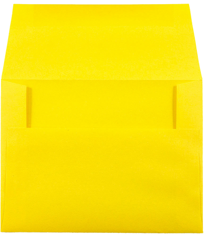 Yellow 24lb A2 Invitation Envelopes (4 3/8 x 5 3/4)