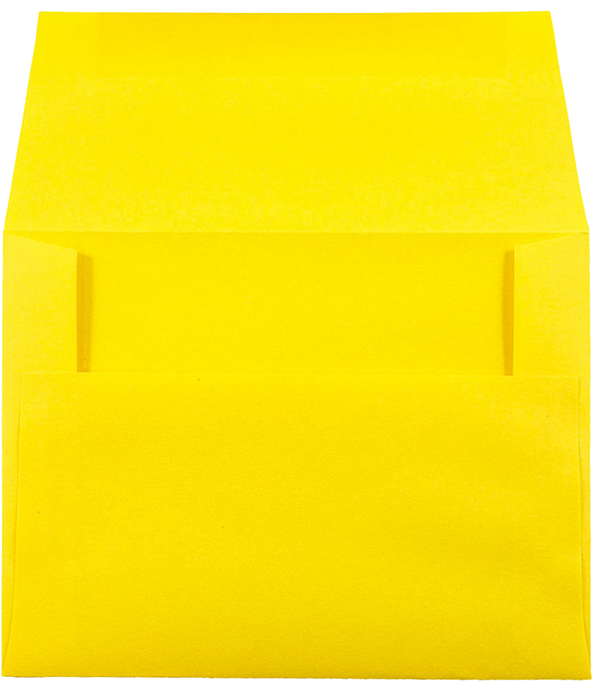 Yellow 24lb A2 Invitation Envelopes (4 3/8 x 5 3/4)