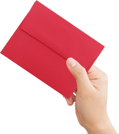 Red 24lb A2 Invitation Envelopes (4 3/8 x 5 3/4)