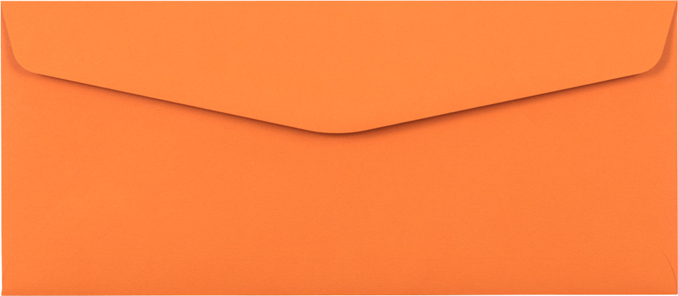 Mandarin Orange 32lb #10 Regular Envelopes (4 1/8 x 9 1/2)
