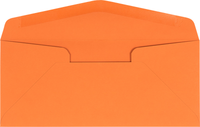 Mandarin Orange 32lb #10 Regular Envelopes (4 1/8 x 9 1/2)