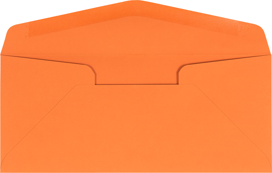 Mandarin Orange 32lb #10 Regular Envelopes (4 1/8 x 9 1/2)