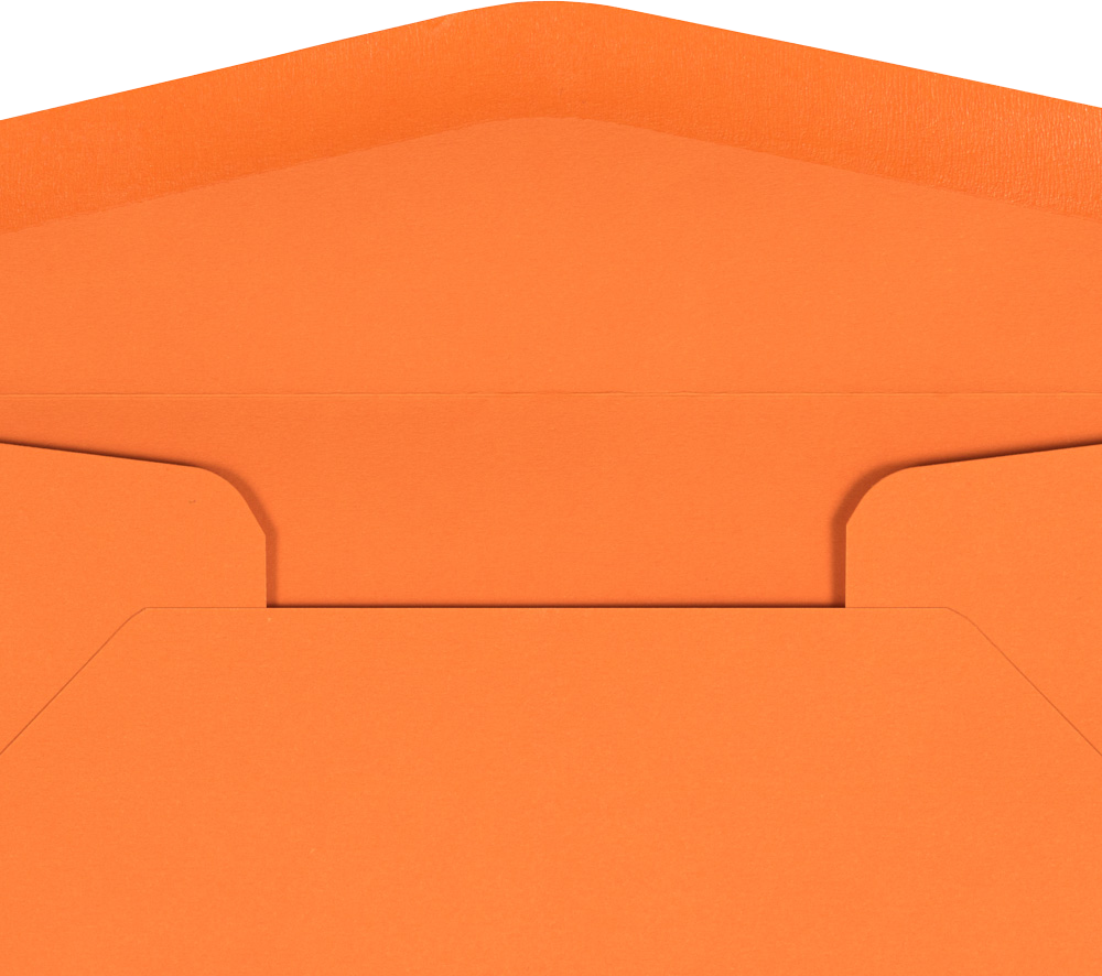 Mandarin Orange 32lb #10 Regular Envelopes (4 1/8 x 9 1/2)