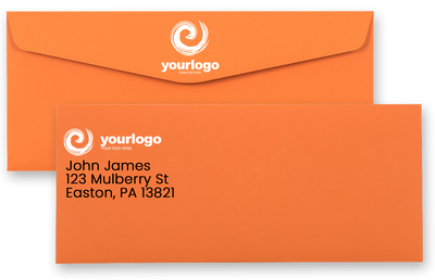 Mandarin Orange 32lb #10 Regular Envelopes (4 1/8 x 9 1/2)