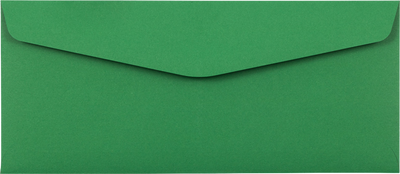Holiday Green 32lb #10 Regular Envelopes (4 1/8 x 9 1/2)