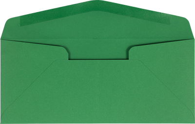Holiday Green 32lb #10 Regular Envelopes (4 1/8 x 9 1/2)