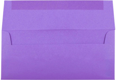 Violet Grape Purple 28lb #10 Square Flap Envelopes (4 1/8 x 9 1/2)
