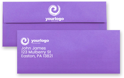 Violet Grape Purple 28lb #10 Square Flap Envelopes (4 1/8 x 9 1/2)
