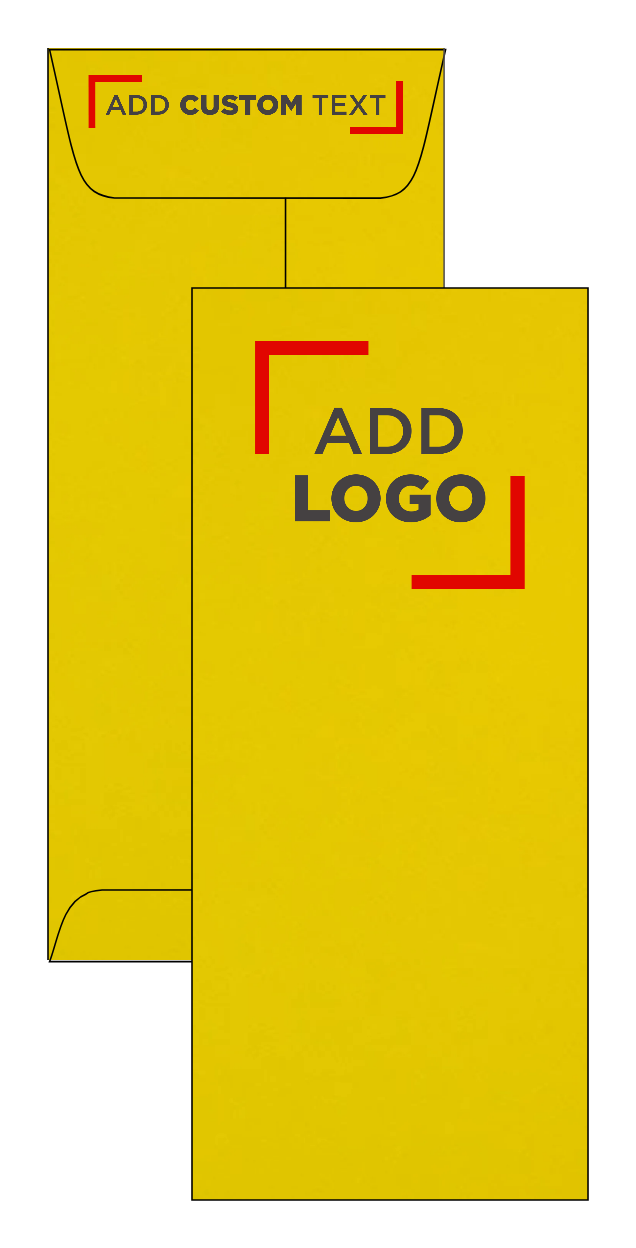 Yellow 24lb #10 Policy Envelopes (4 1/8 x 9 1/2)