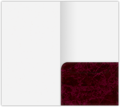 Burgundy Semi-Gloss 14pt C1S 3 3/8 x 6 One Pocket Key Card Holders with 2 1/2 Inch Pocket