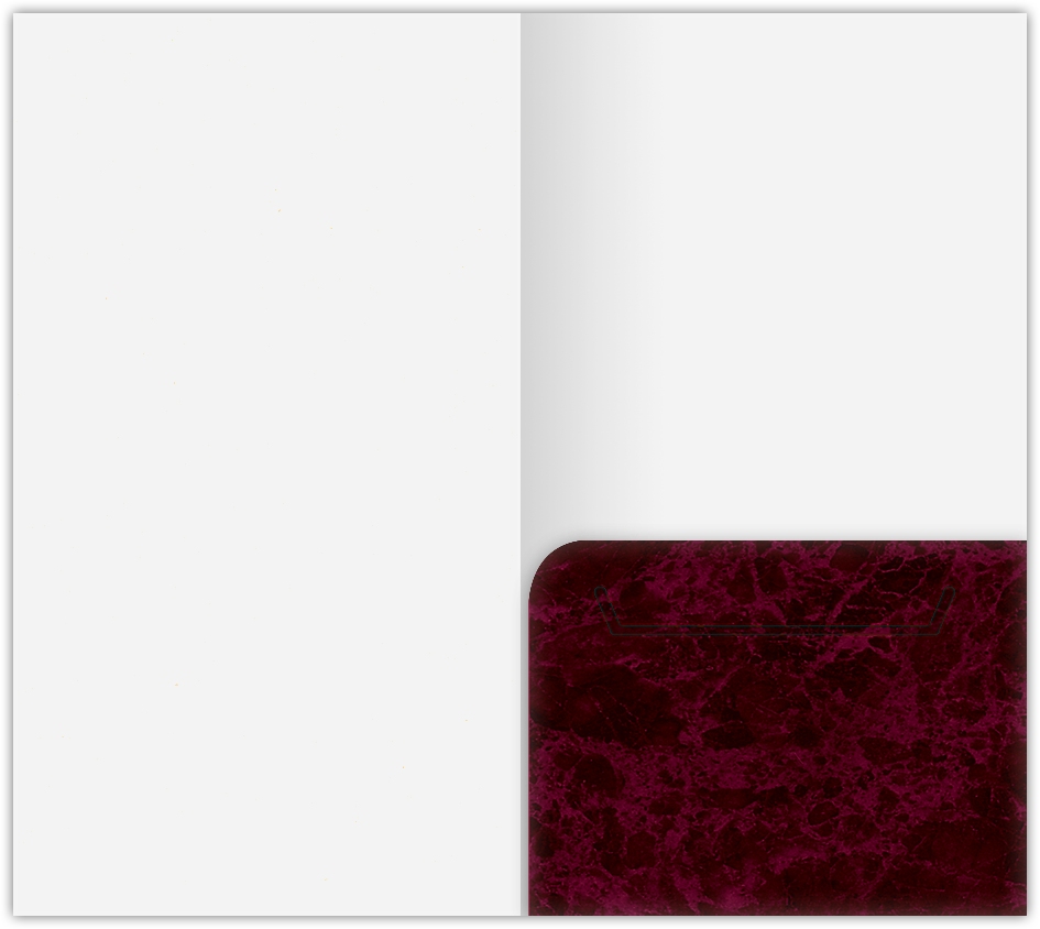 Burgundy Semi-Gloss 14pt C1S 3 3/8 x 6 One Pocket Key Card Holders with 2 1/2 Inch Pocket