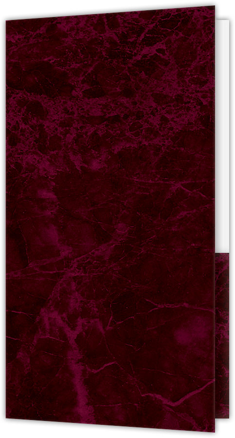Burgundy Semi-Gloss 14pt C1S 3 3/8 x 6 One Pocket Key Card Holders with 2 1/2 Inch Pocket