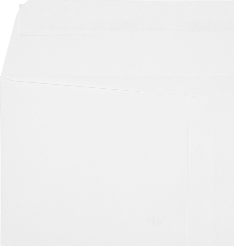 White Inkjet 32lb 9 x 12 Open End Envelopes with Peel & Seal