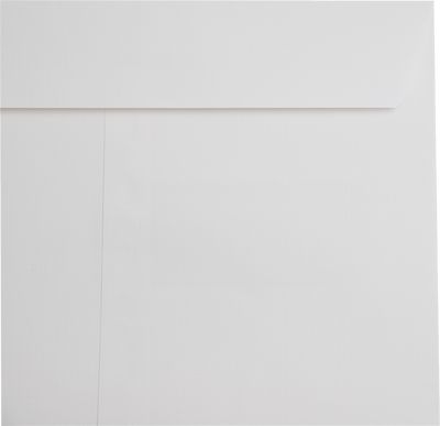 White Linen 32lb 9 x 12 Open End Window Envelopes with Peel & Seal