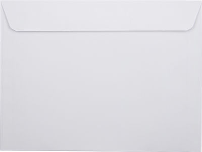 White 28lb 9 x 12 Booklet Window Envelopes