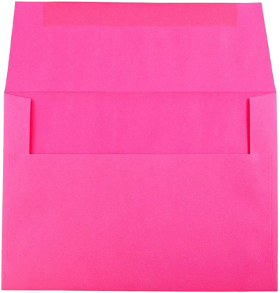 Fuchsia Pink Magenta 32lb A7 Invitation Envelopes (5 1/4 x 7 1/4)