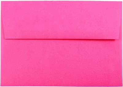 Fuchsia Pink Magenta 32lb A7 Invitation Envelopes (5 1/4 x 7 1/4)