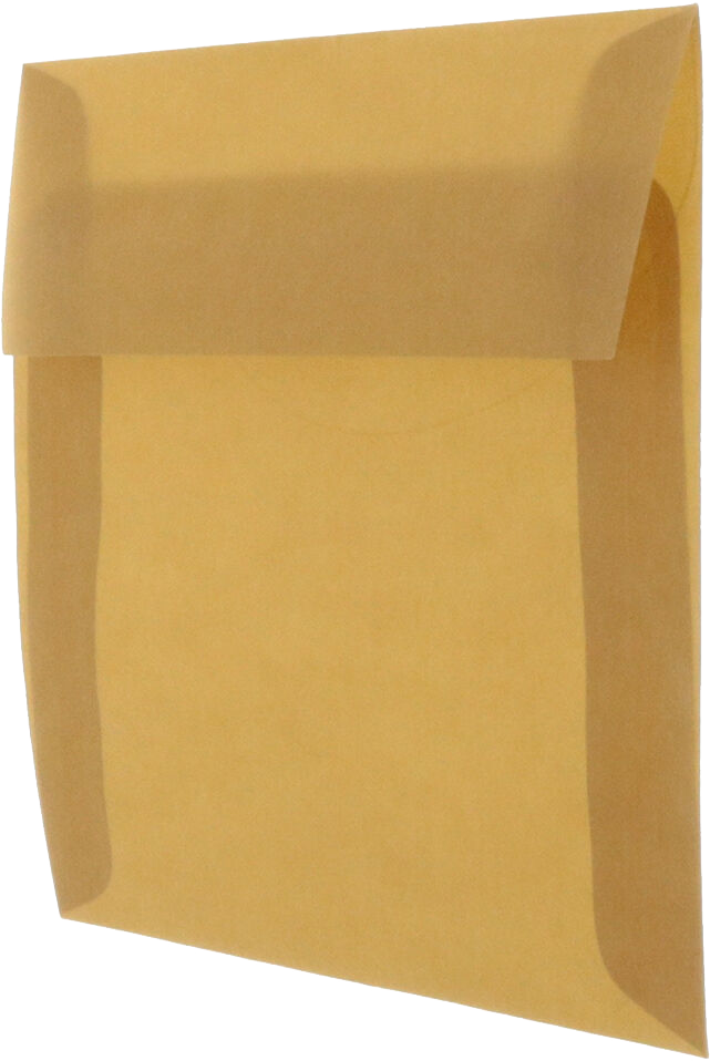 Earth Brown Translucent 30lb 6 x 6 Square Envelopes