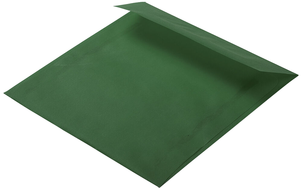 Racing Green Translucent 30lb 6 x 6 Square Envelopes