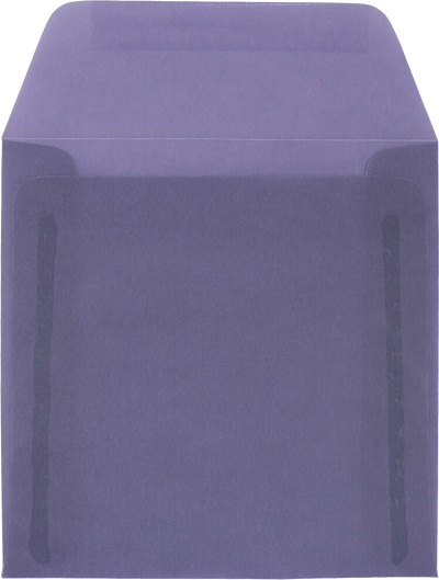 Wisteria Purple Translucent 30lb 6 1/2 x 6 1/2 Square Envelopes
