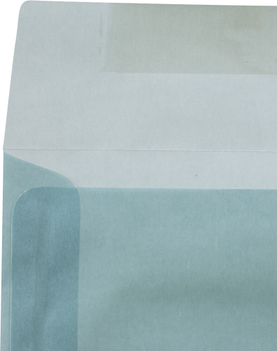 Ocean Blue Translucent 30lb 8 x 8 Square Envelopes