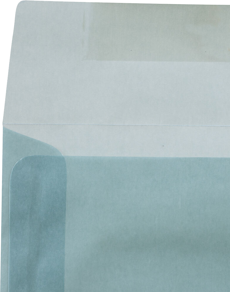 Ocean Blue Translucent 30lb 8 x 8 Square Envelopes