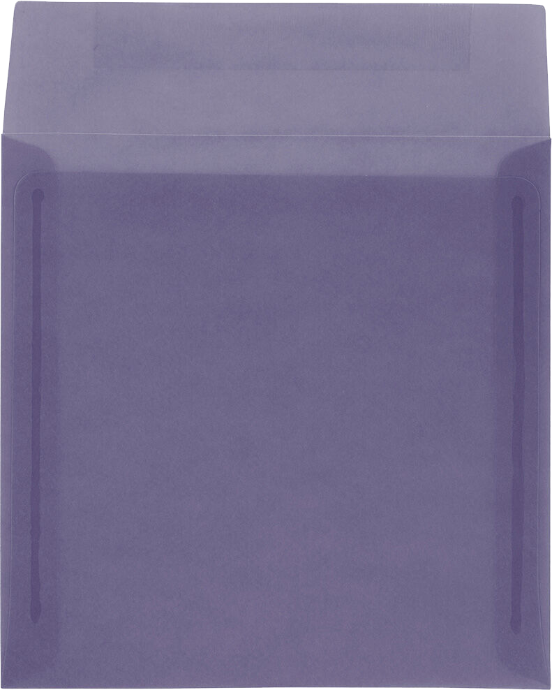 Wisteria Purple Translucent 30lb 8 1/2 x 8 1/2 Square Envelopes