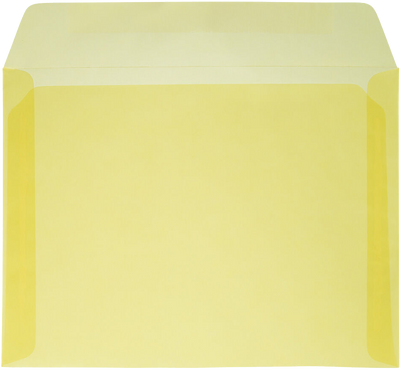 Primary Yellow Translucent 30lb 9 x 12 Booklet Envelopes
