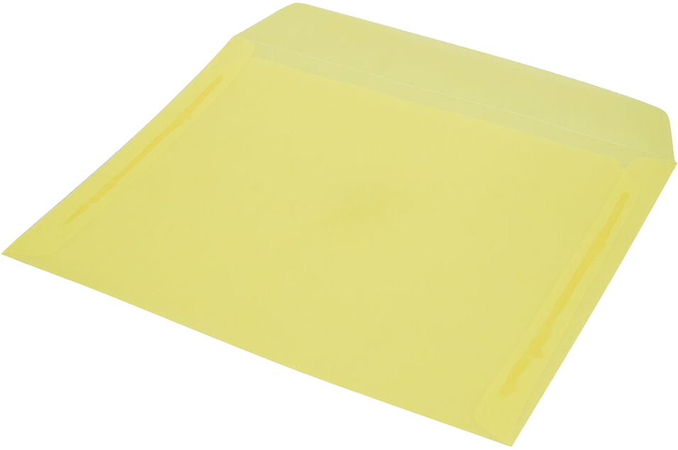 Primary Yellow Translucent 30lb 9 x 12 Booklet Envelopes