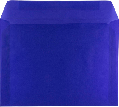 Primary Blue Translucent 30lb 9 x 12 Booklet Envelopes