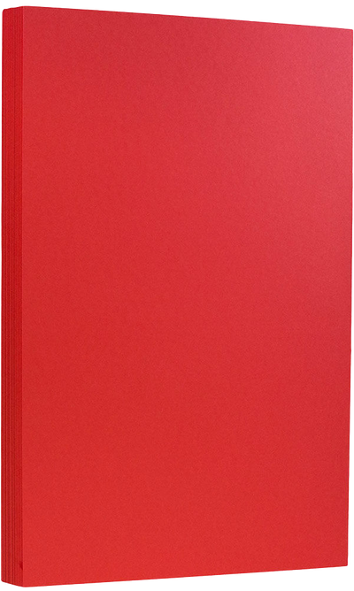 Ruby Red 65lb 8 1/2 x 14 Legal Cardstock