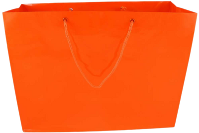 Orange X-Large Glossy Gift Bags (16 x 12 x 6)