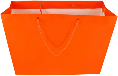 Orange X-Large Glossy Gift Bags (16 x 12 x 6)