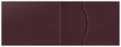 Merlot Linen 100lb 2 3/4 x 3 3/4 One Pocket Key Card Holders with 2 1/4 Inch Pocket