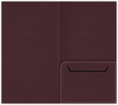 Merlot Linen 100lb 3 3/8 x 6 One Pocket Key Card Holders with 2 1/2 Inch Pocket