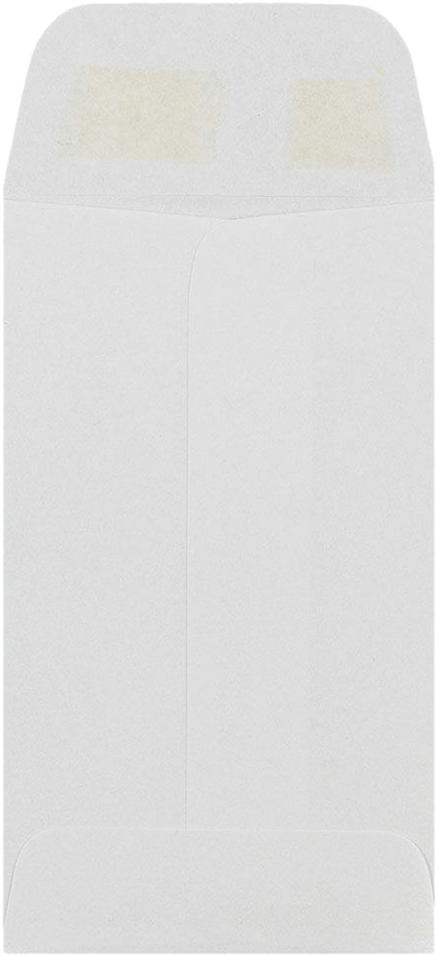 White 28lb #3 Coin Envelopes (2 1/2 x 4 1/4)