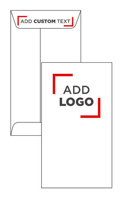White 28lb #6 Coin Envelopes (3 3/8 x 6)