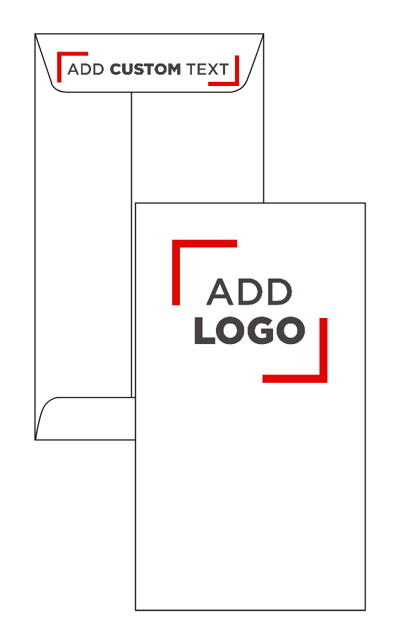 White 28lb #6 Coin Envelopes (3 3/8 x 6)