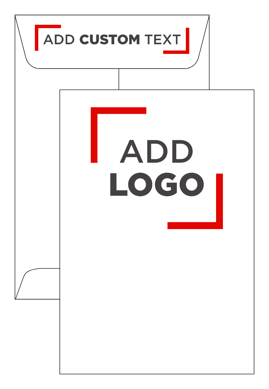 White 28lb 6 1/2 x 9 1/2 Open End Envelopes