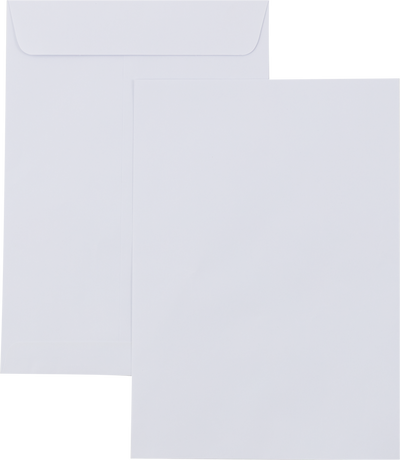 White 28lb 7 x 10 Open End Envelopes
