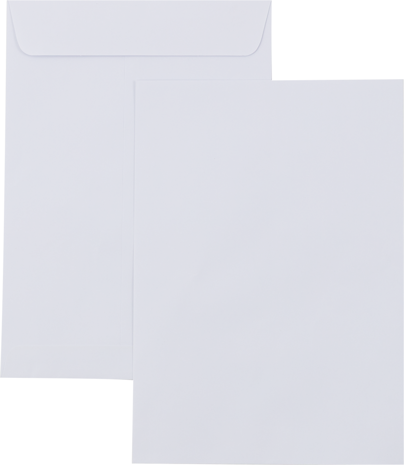 White 28lb 7 x 10 Open End Envelopes