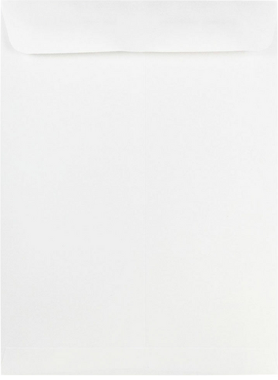 White 28lb 9 x 12 Open End Envelopes